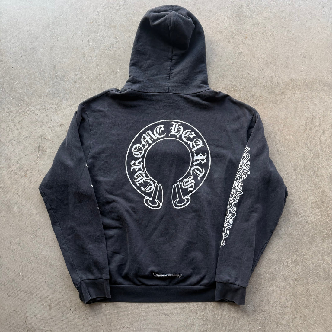 XL Chrome Hearts Floral Horseshoe Hoodie