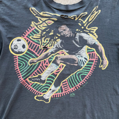 L Thrashed Bob Marley Liquid Blue Tee