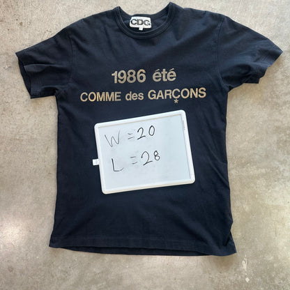 L CDG Gold Logo 1986 Tee