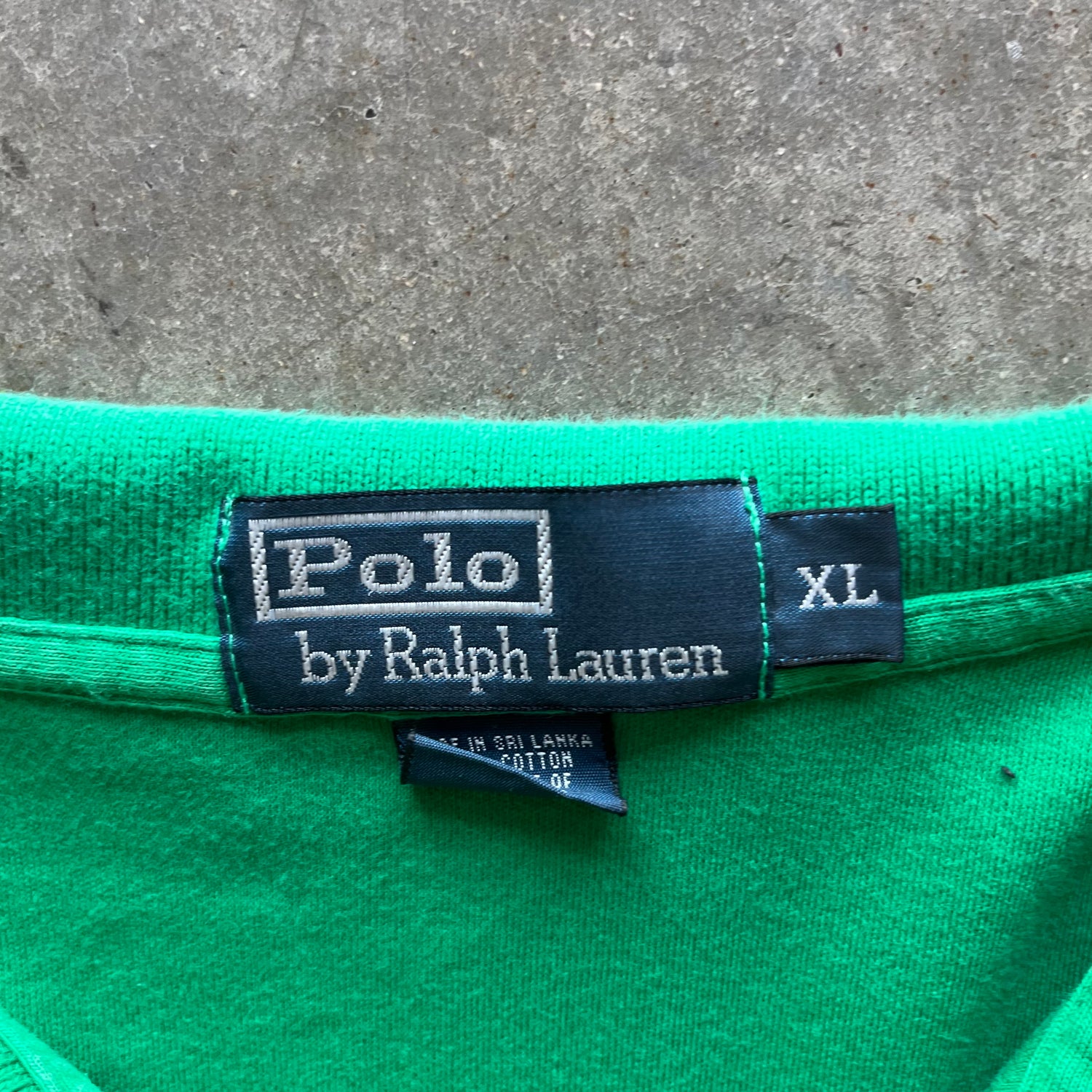 XL Green/Yellow Polo