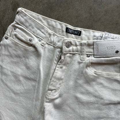 28x25 White/Pink Evisu Jeans