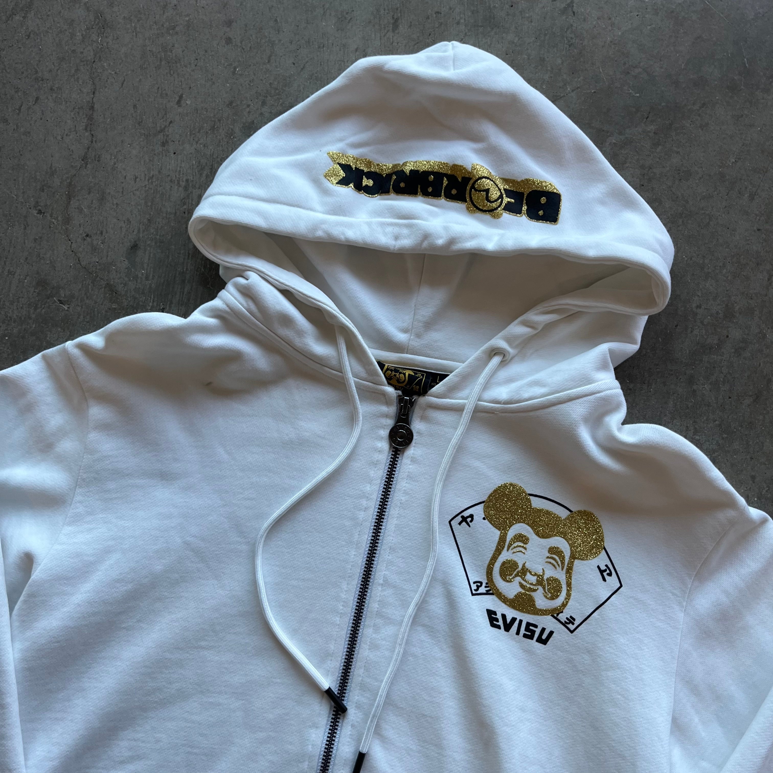 L Bearbrick x Evisu Full Zip Hoodie