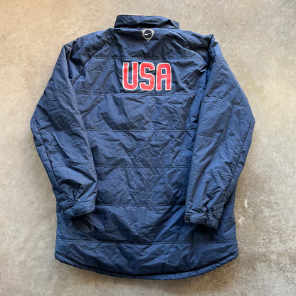 XL 00s USA Soccer Trench Coat