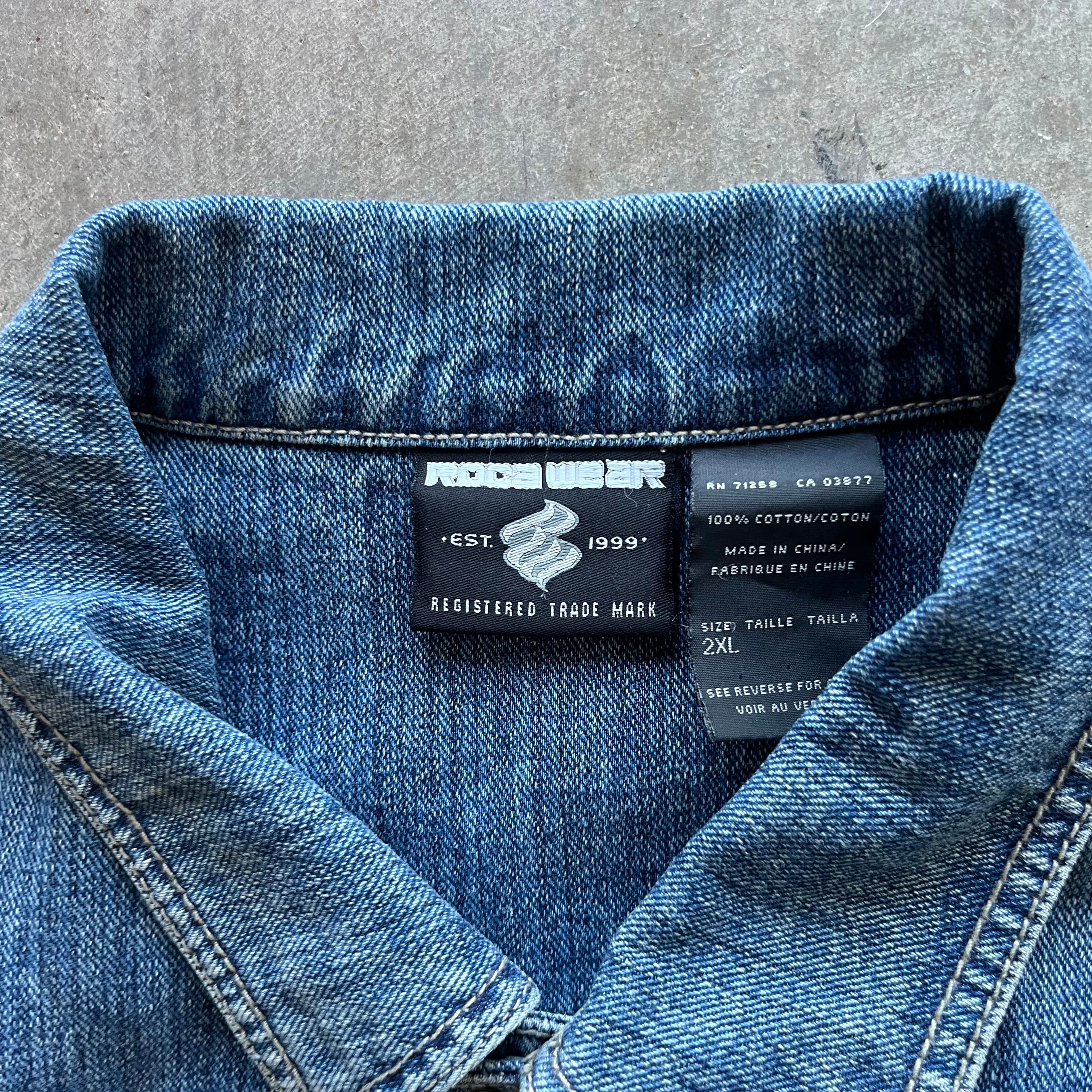 XXL 00s Roca Wear Denim Jacket