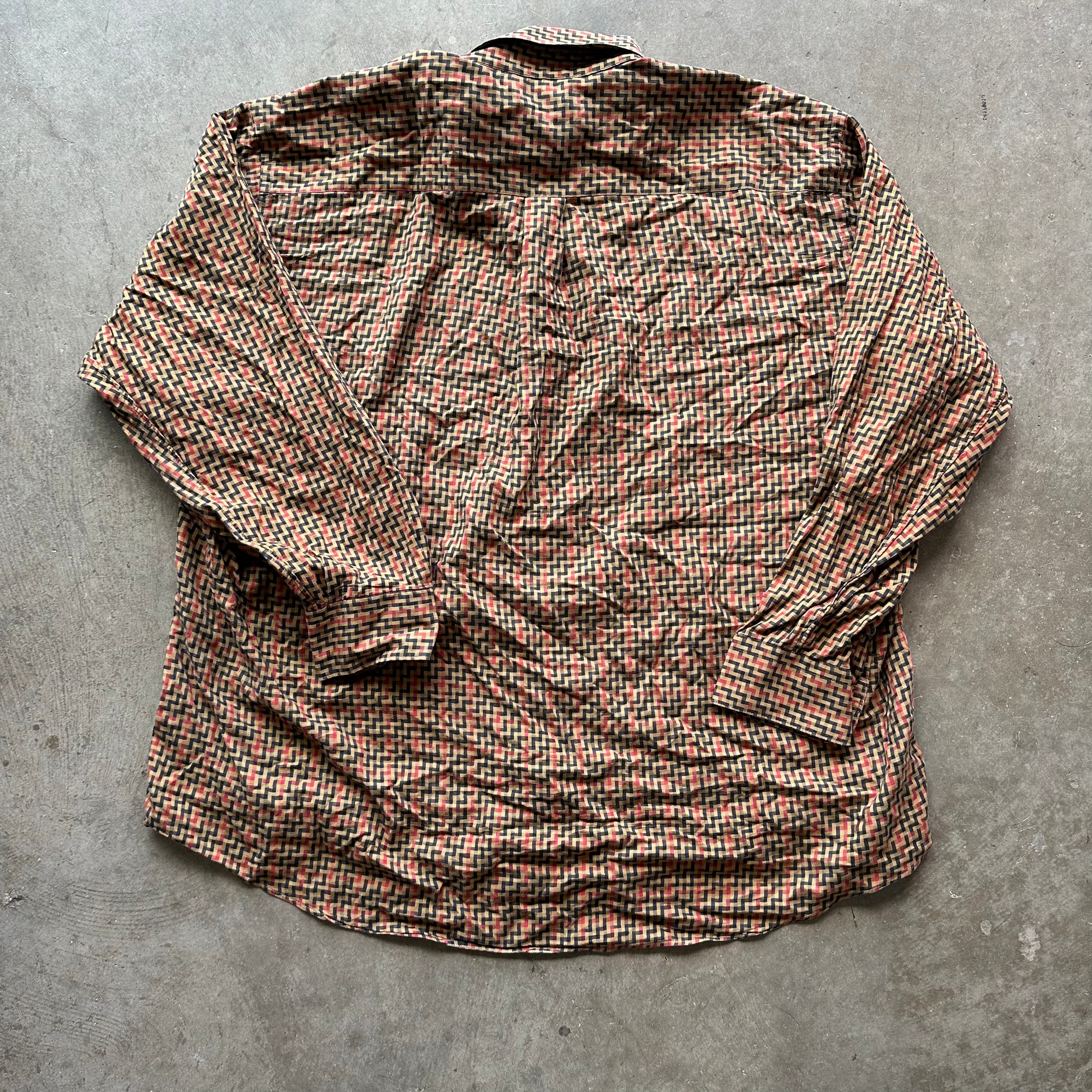 XXL Burberry Button Up