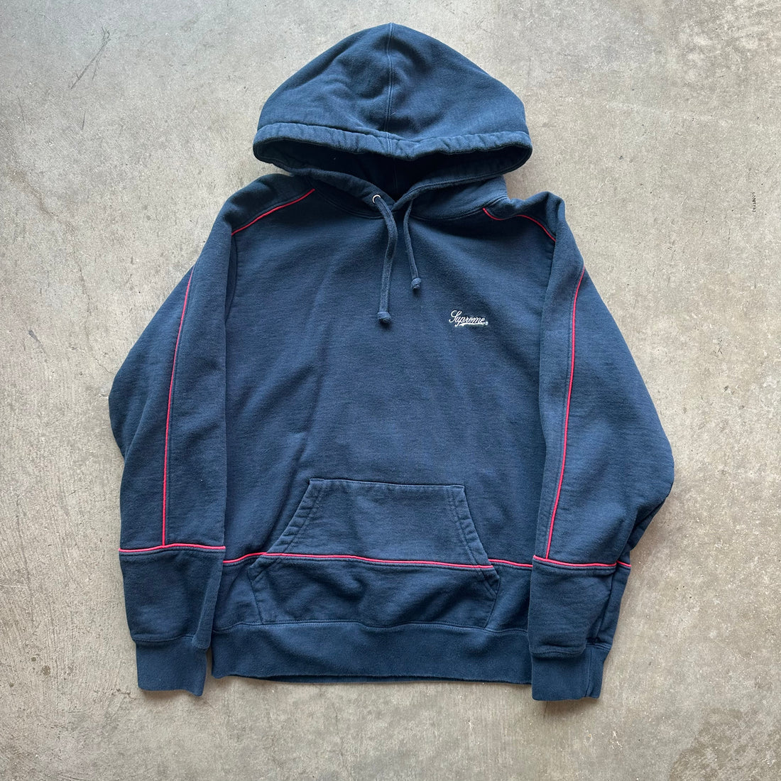 S Supreme Navy Hoodie