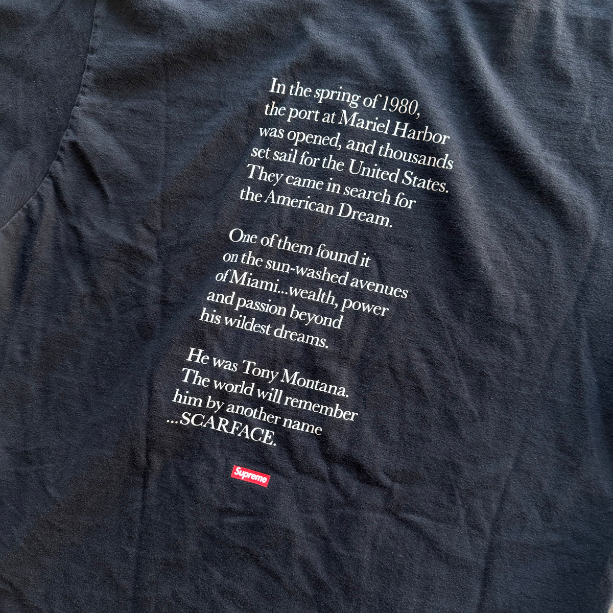 L Supreme Scarface Tee Black