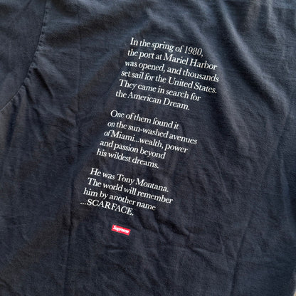 L Supreme Scarface Tee Black