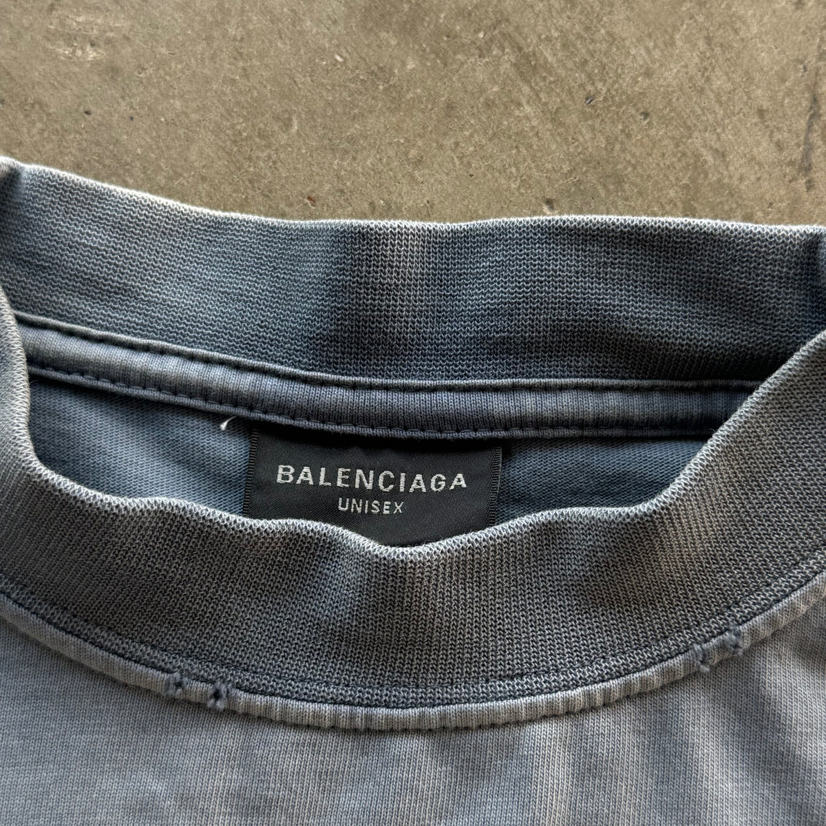 L Balenciaga Eiffel Tower Paris Tee Blue