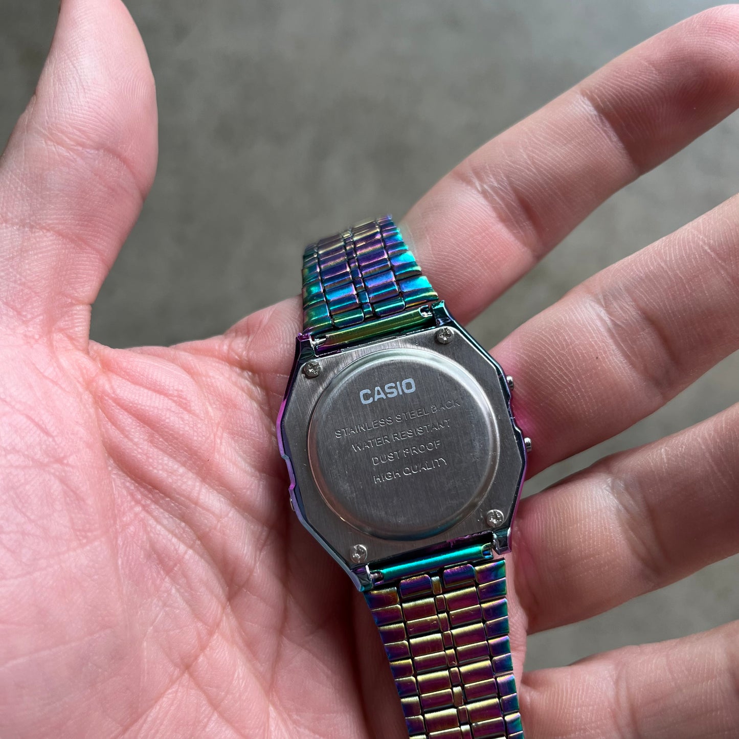 Mexican Bootleg Iridescent Casio Watch