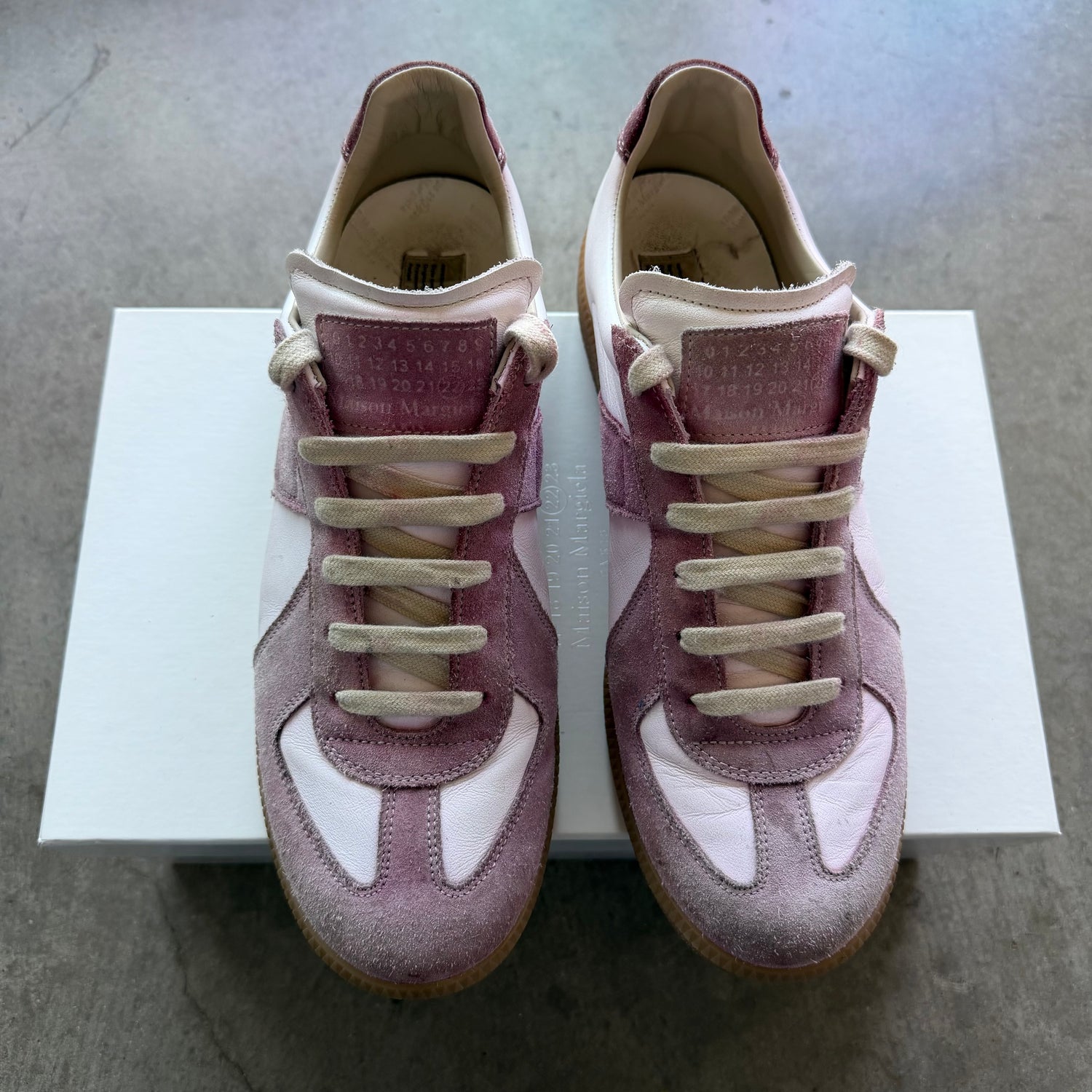 10 Used Margiela Replica Gat Custom Pink Dye