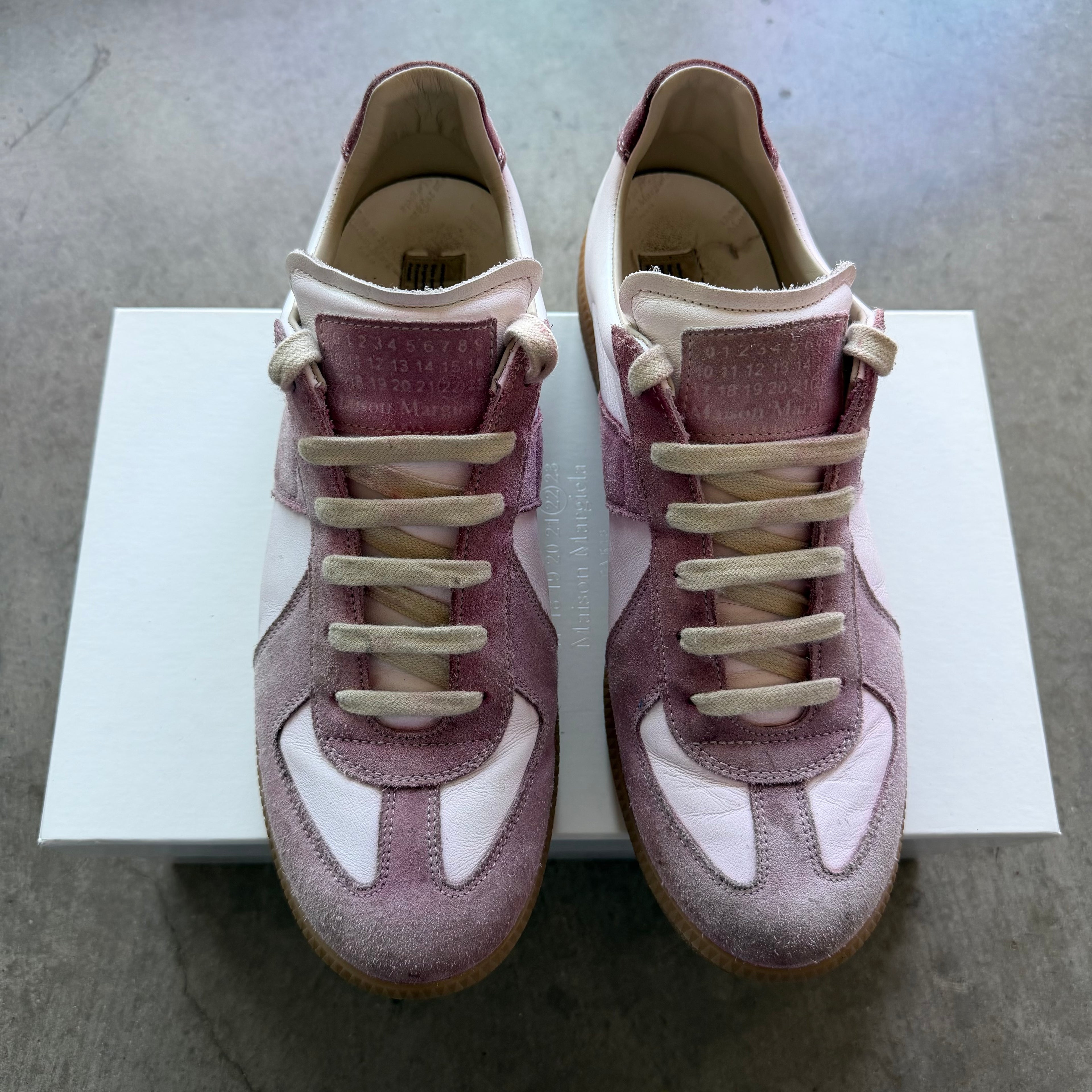 10 Used Margiela Replica Gat Custom Pink Dye