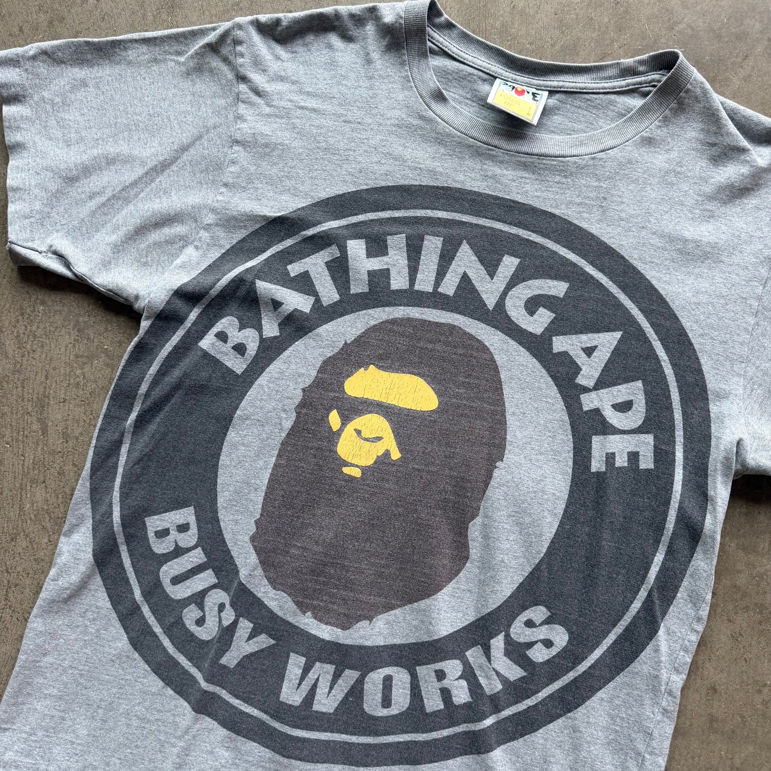 L Bape Circle Logo Tee