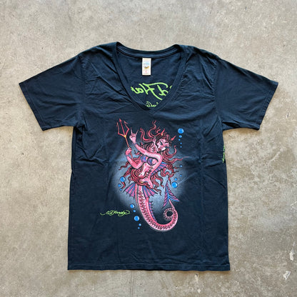 L Ed Hardy V-neck Tee