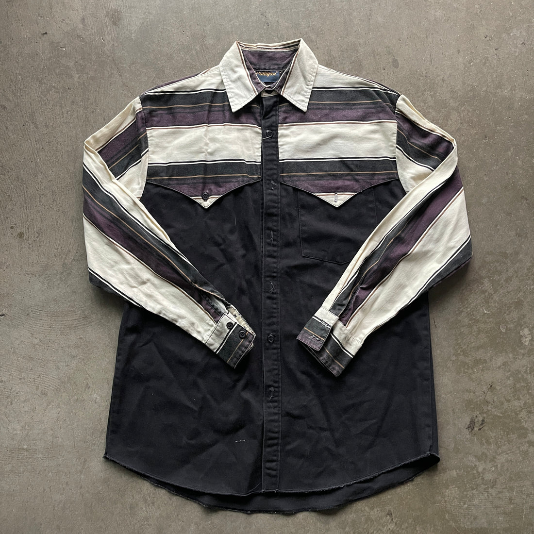 M 80s Western Button Up