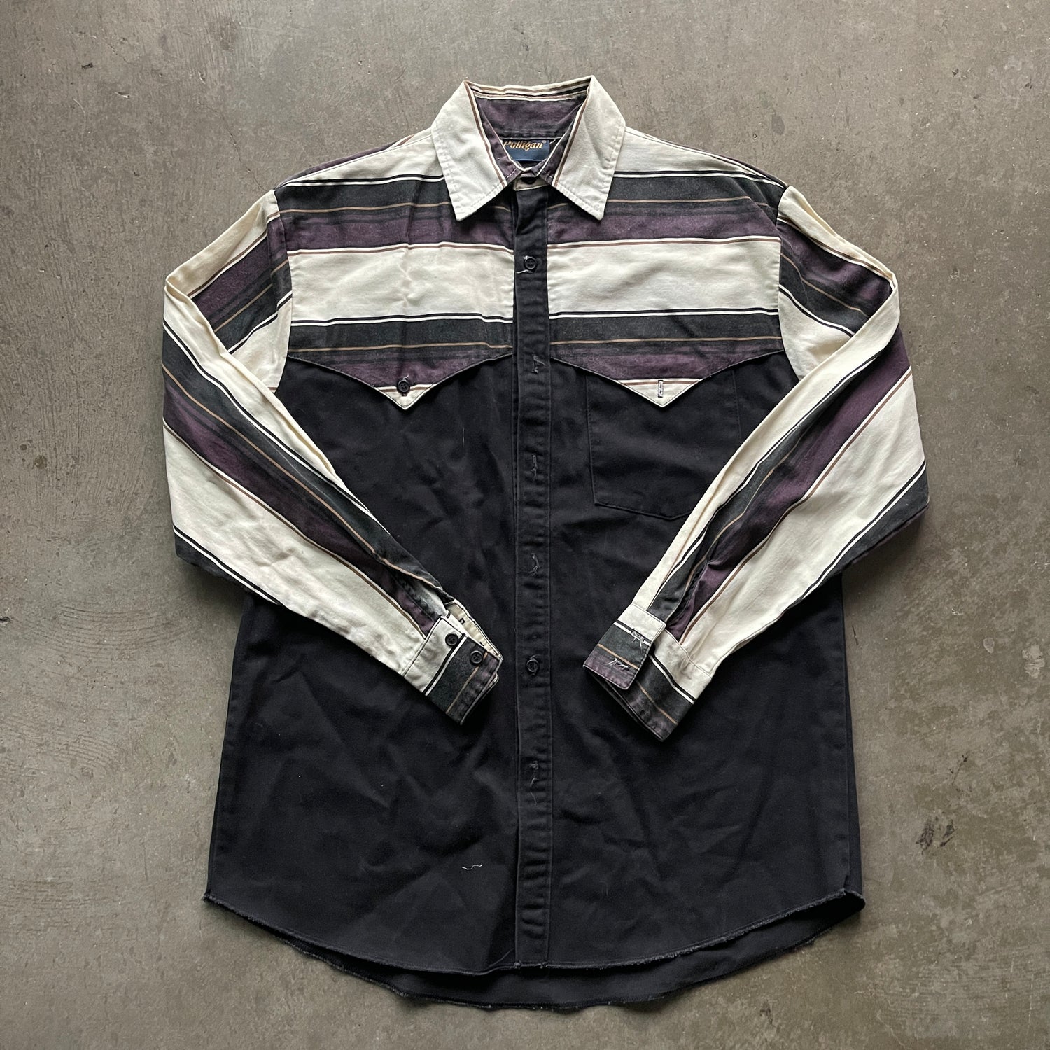 M 80s Western Button Up
