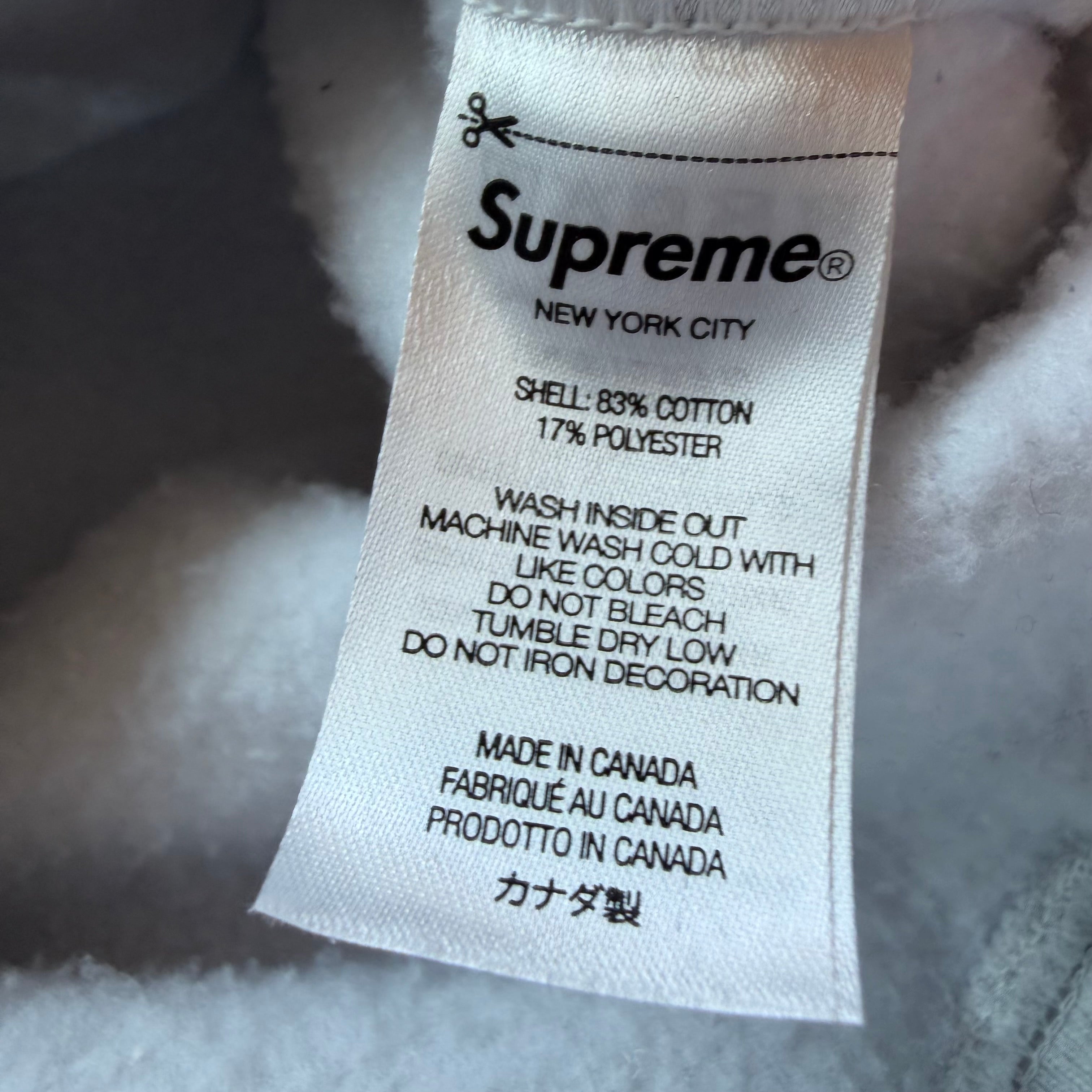 L Supreme Graffiti Logo Hoodie Gray