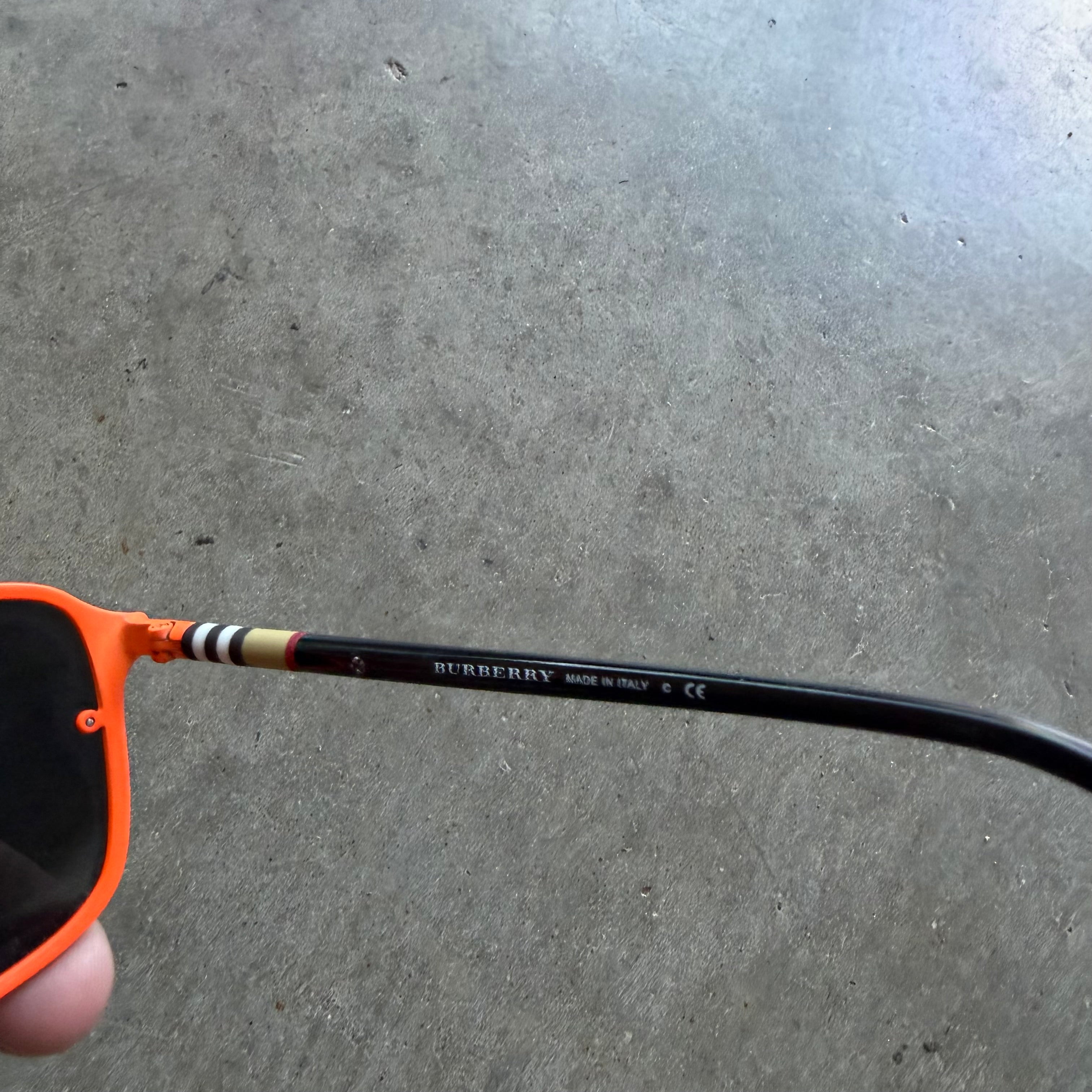 Burberry BE3095 Matte Orange/Grey Sunglasses