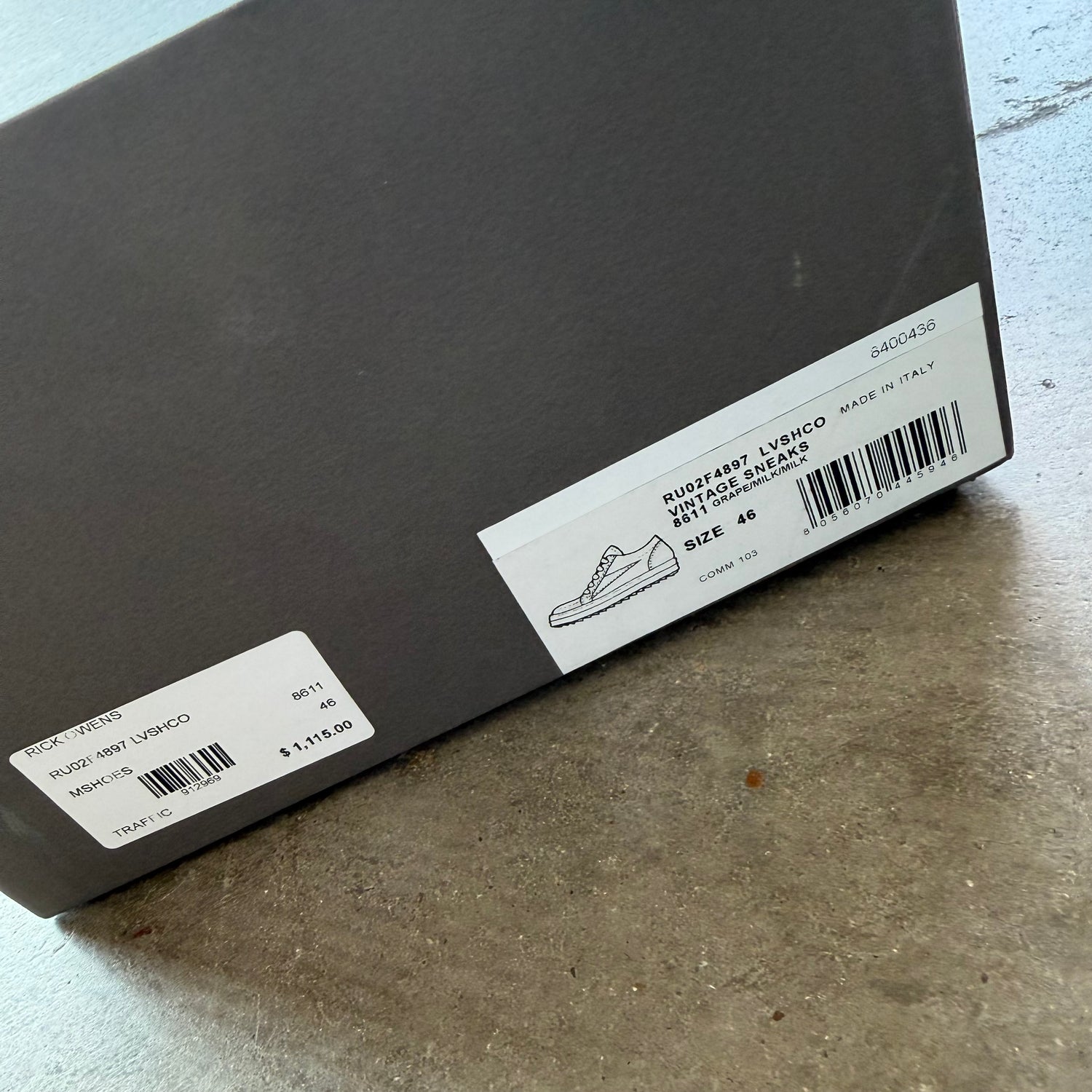 13 Rick Owens Vintage Sneaker Purple