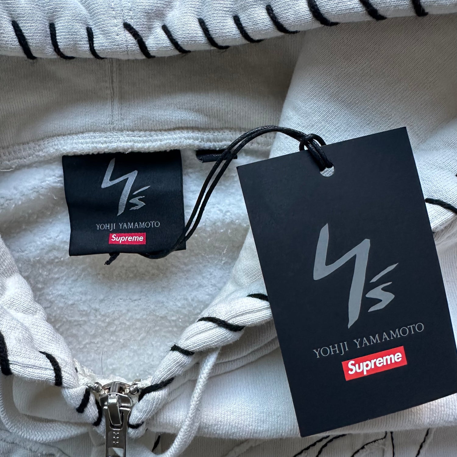 XXL Yohji x Supreme Cream Skull Full Zip