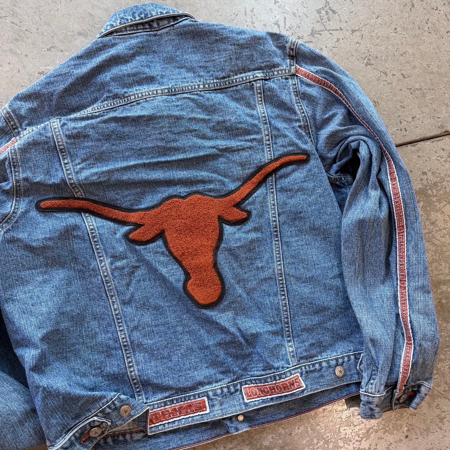 XL 00s Texas Longhorns Denim Jacket