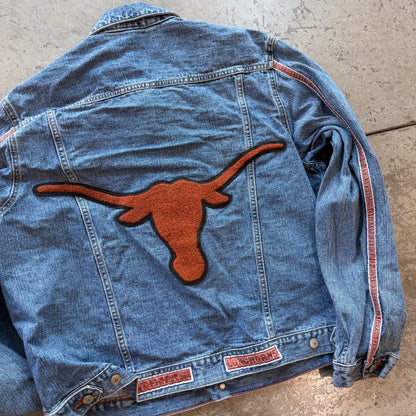 XL 00s Texas Longhorns Denim Jacket