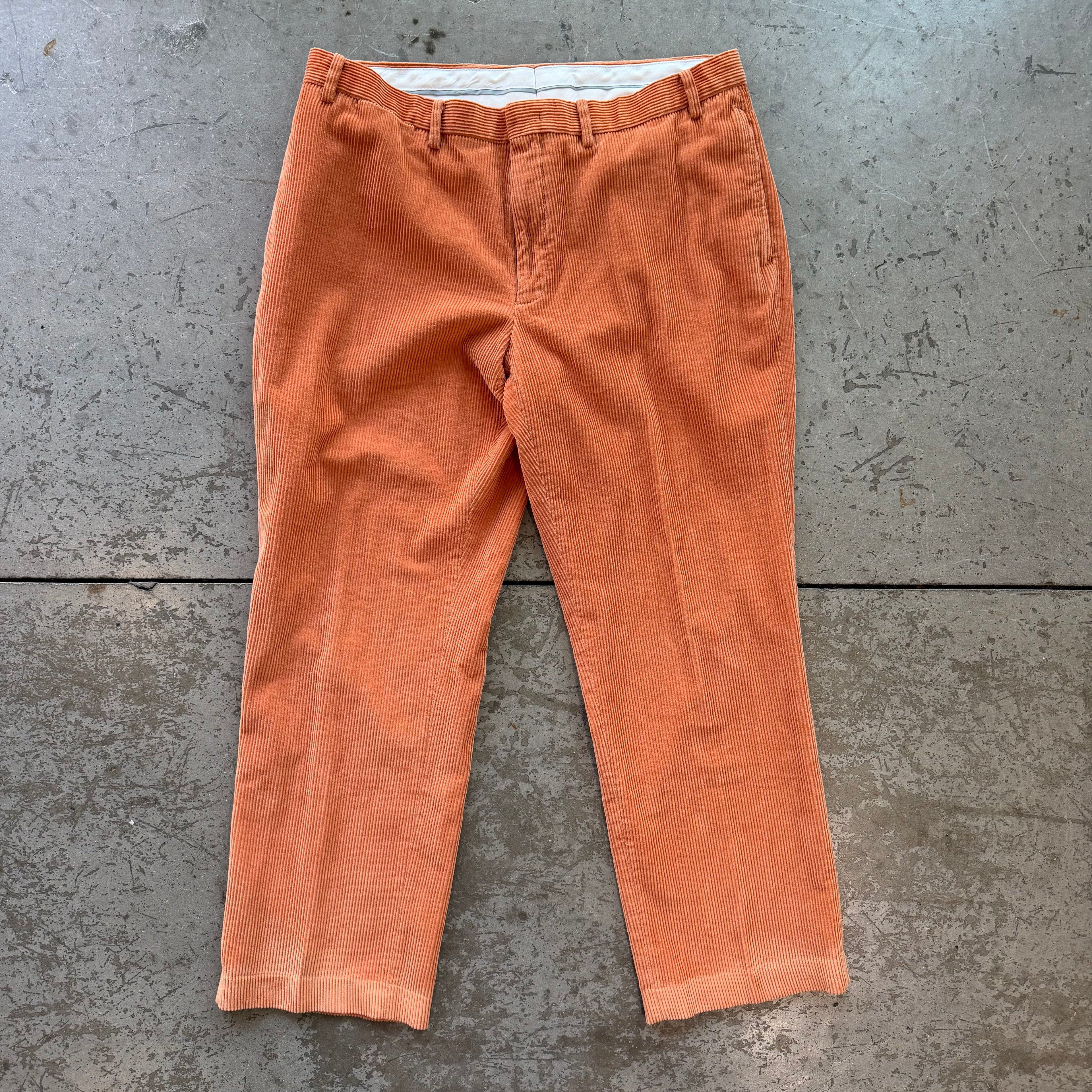 35x30 Lauren Ralph Lauren Orange Corduroy Pants