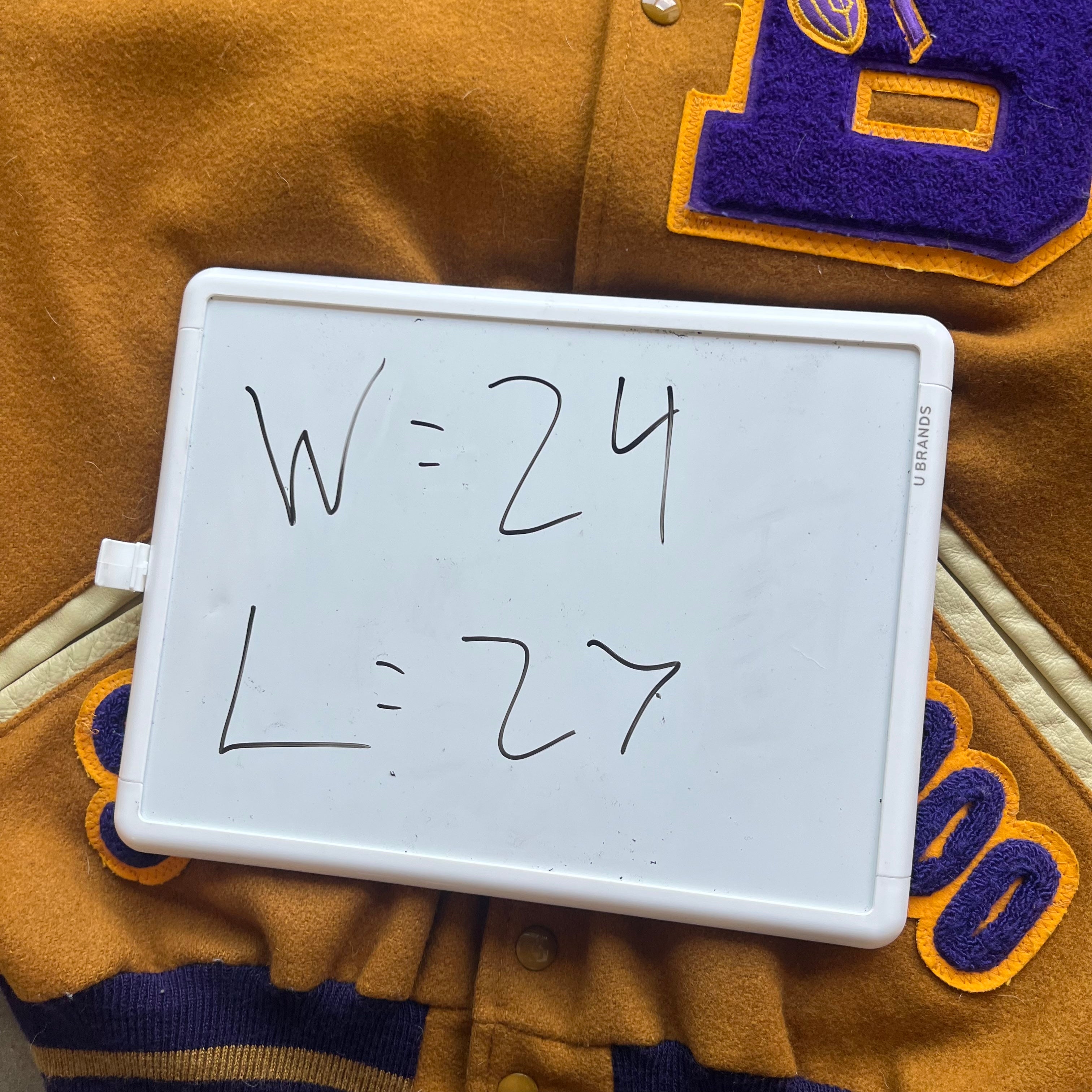 L 00 Panthers Letterman Jacket