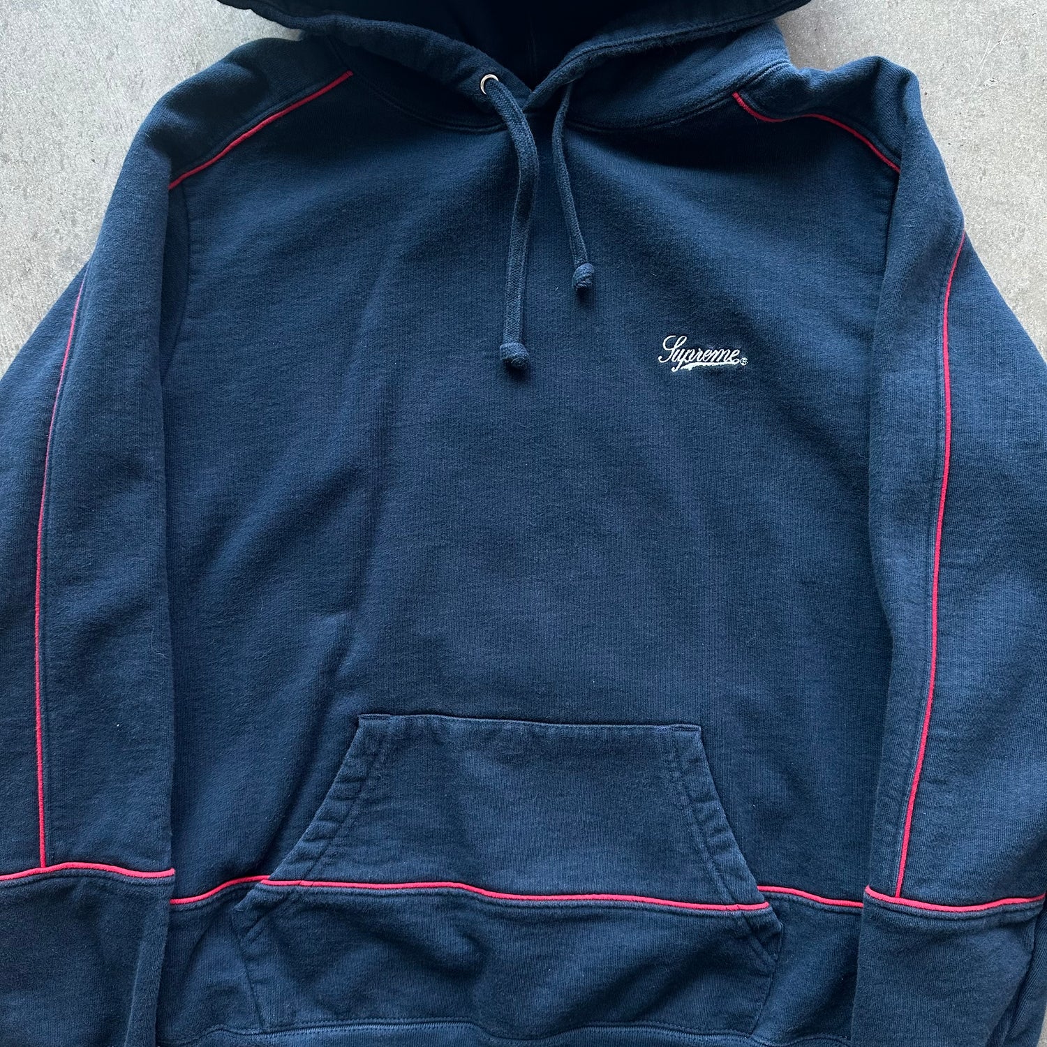 S Supreme Navy Hoodie