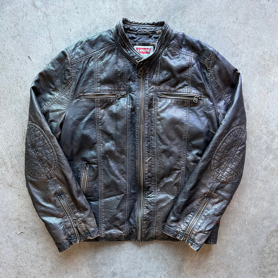 M 00s Faux Leather Levis Jacket