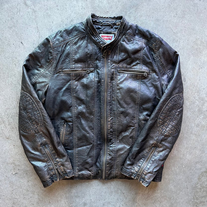 M 00s Faux Leather Levis Jacket