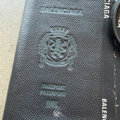 Balenciaga Passport Phone Holder Black