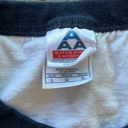 L 00s Bob Ross Ringer Tee