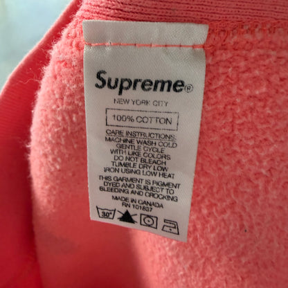 L Supreme Hot Pink Box Logo Crewneck