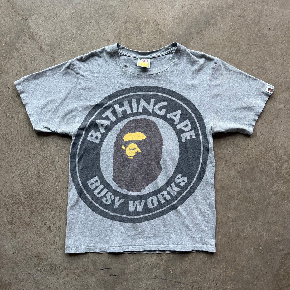 L Bape Circle Logo Tee