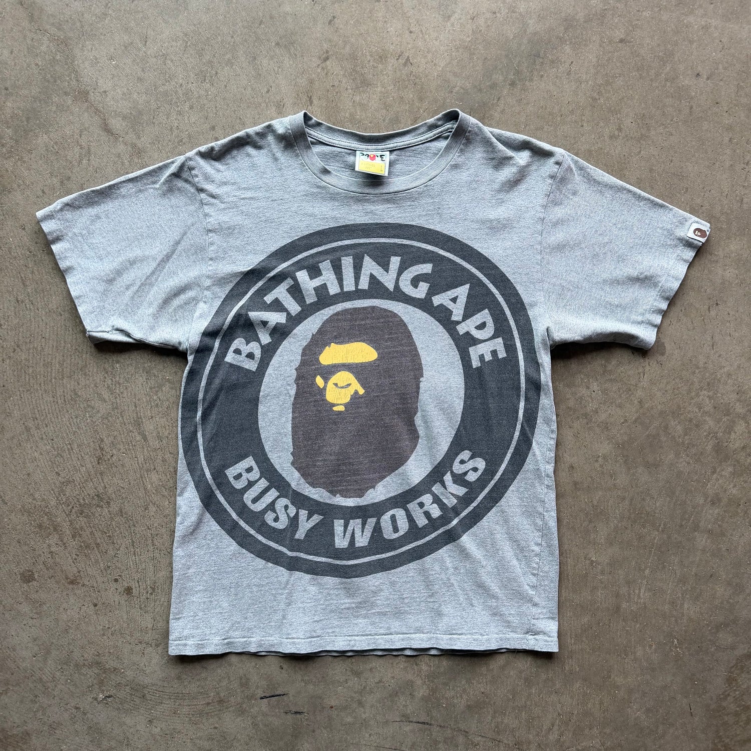 L Bape Circle Logo Tee