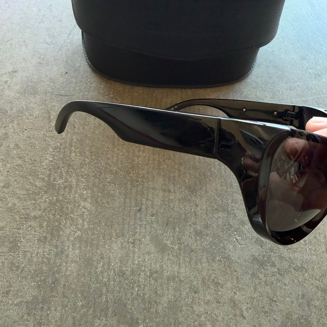 Balenciaga Gotham Bat Glasses Black