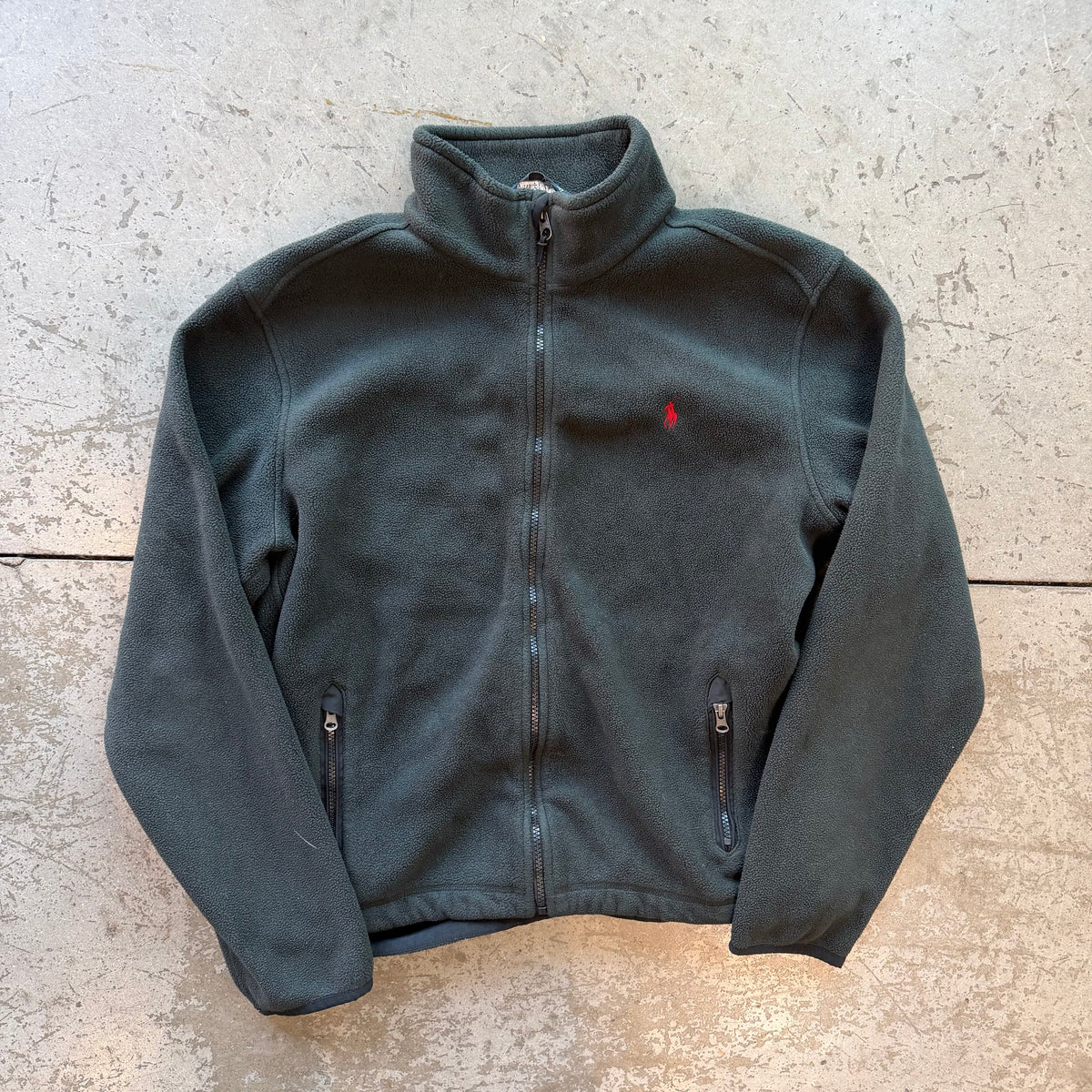 L 90s Polo Fleece