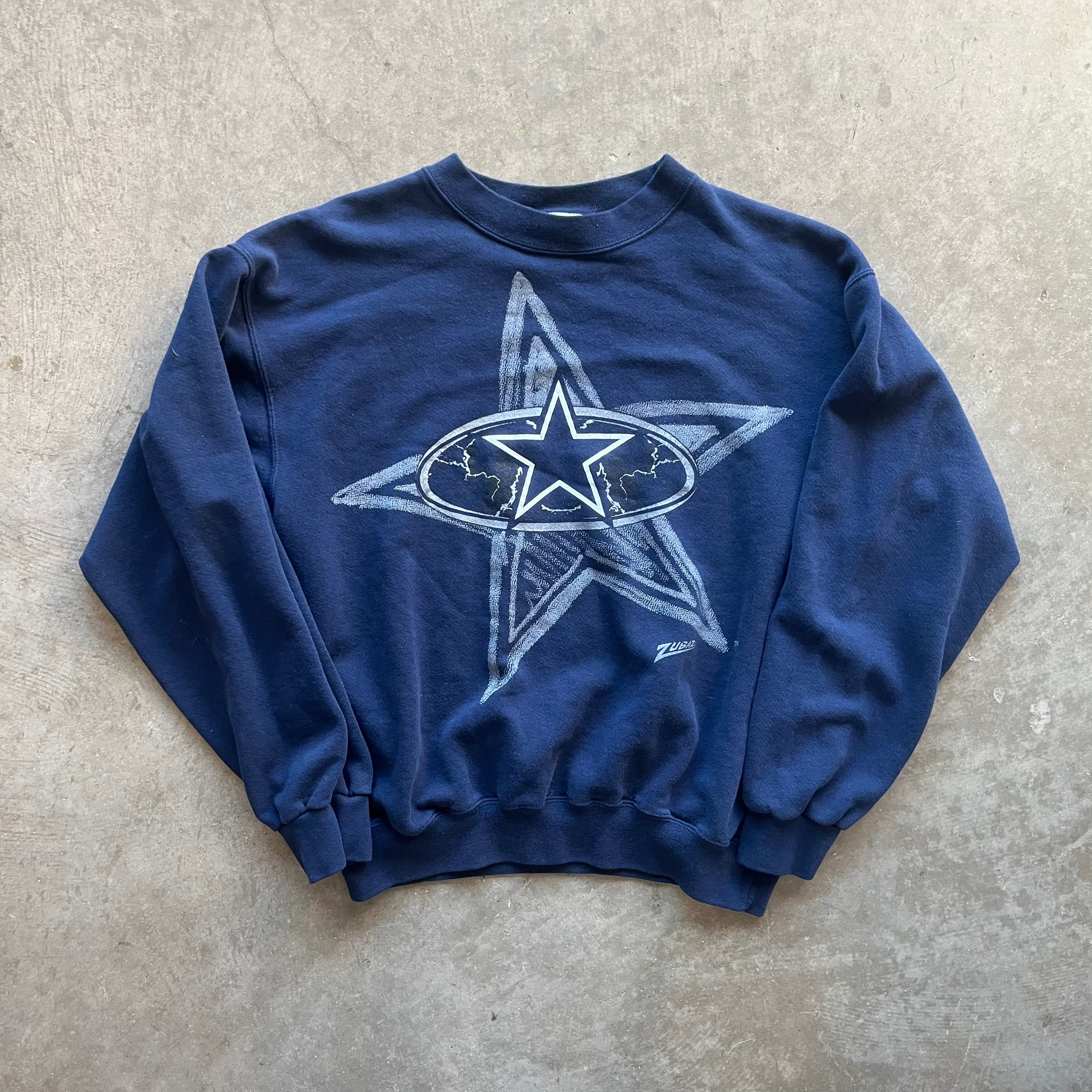 M 90s Zubaz Cowboys Crewneck