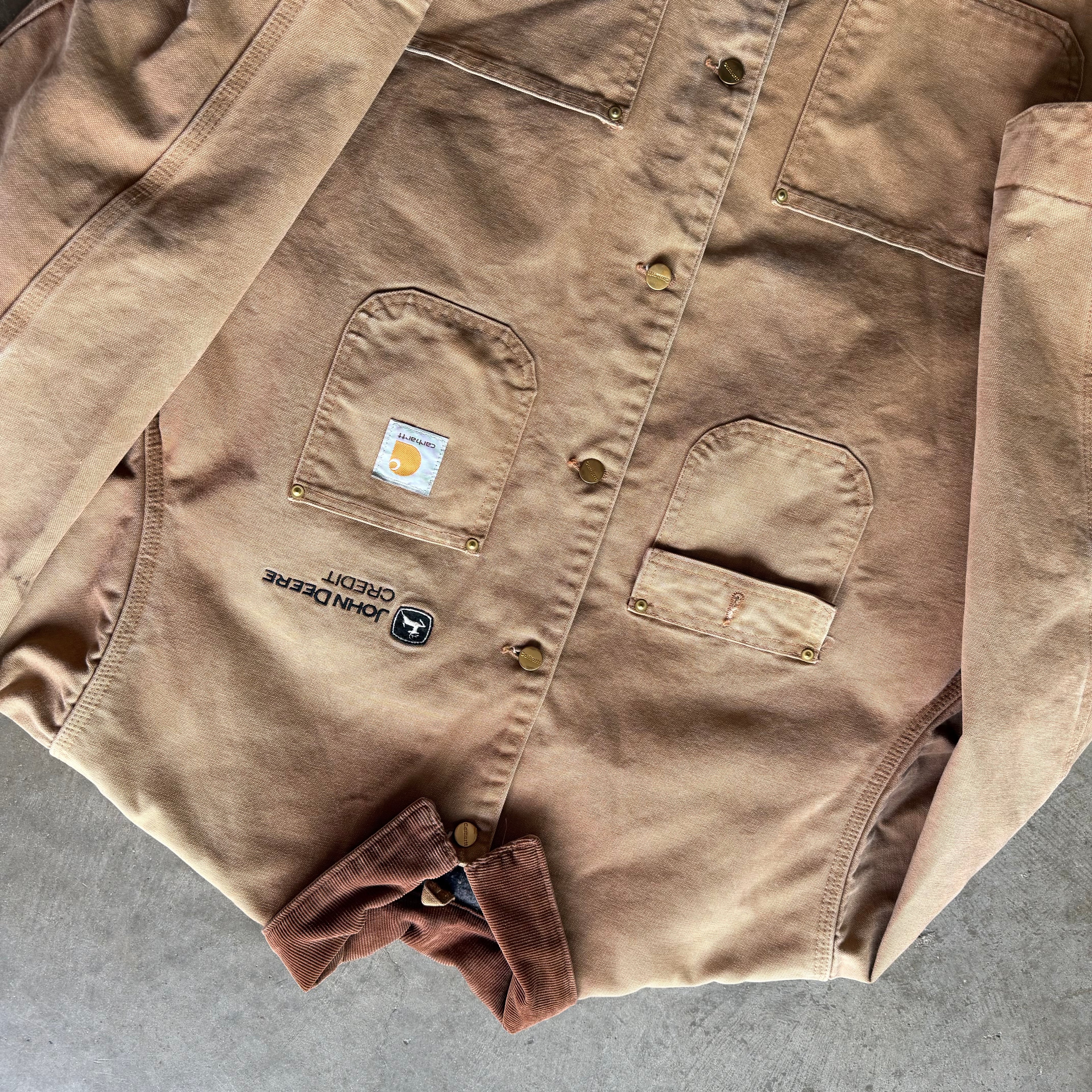 XL 90s John Deer Carhartt Chore Jacket