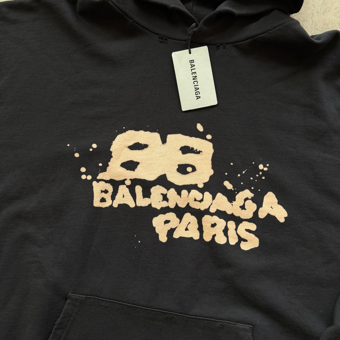 XS Balenciaga Hand Drawn BB Icon Hoodie