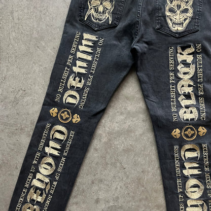 31x30 Gold Evisu Kuro Jeans