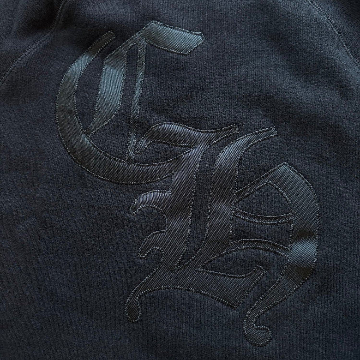 XL Chrome Hearts Nylon Patch 7–11 Crewneck Black