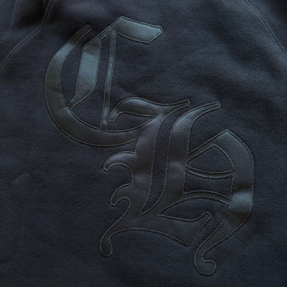 XL Chrome Hearts Nylon Patch 7–11 Crewneck Black