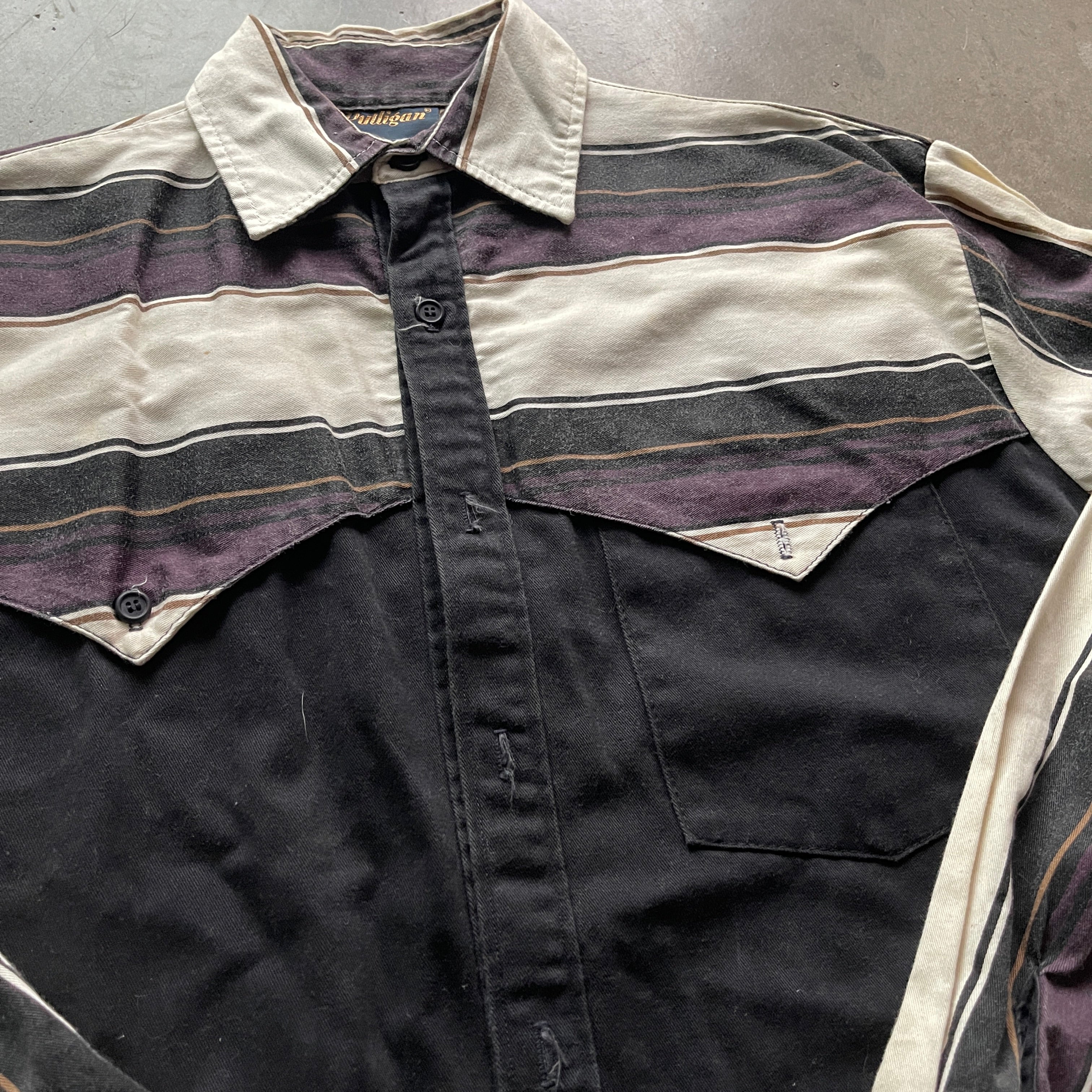 M 80s Western Button Up