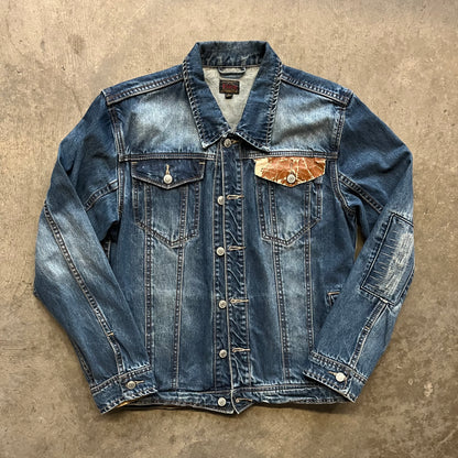 L 00s Evisu Patch Denim Jacket