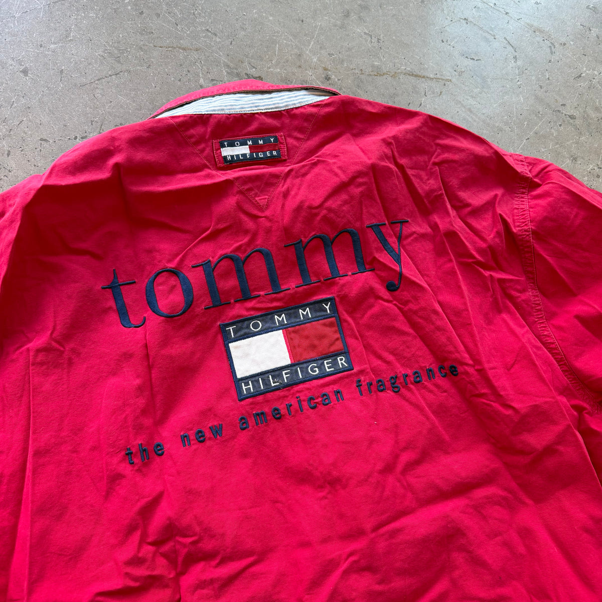 L 90s Tommy Hilfiger Fragrances Harrington Jacket