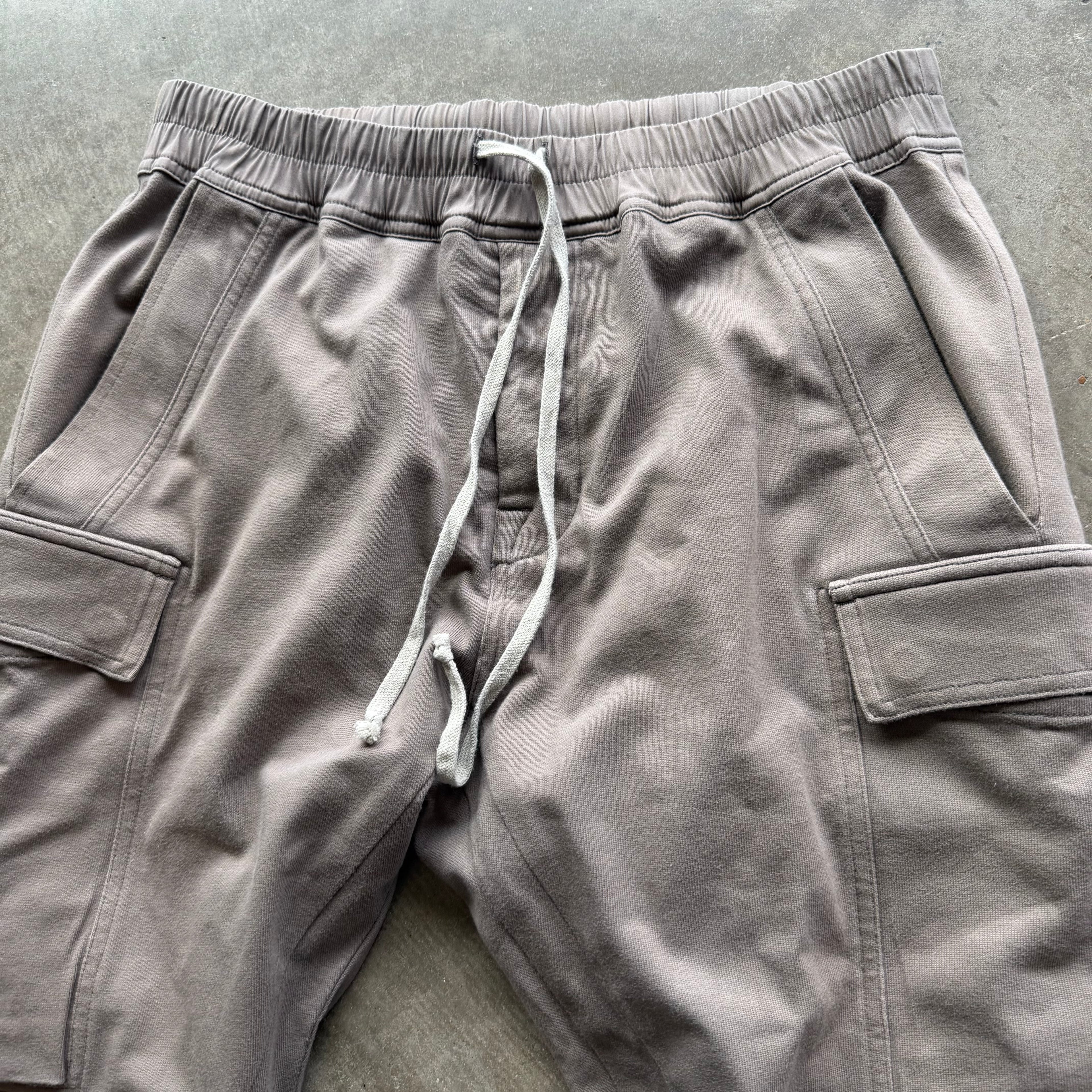 L Rick Owens Hollywood Cargo Joggers Dust