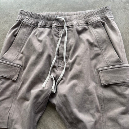 L Rick Owens Hollywood Cargo Joggers Dust