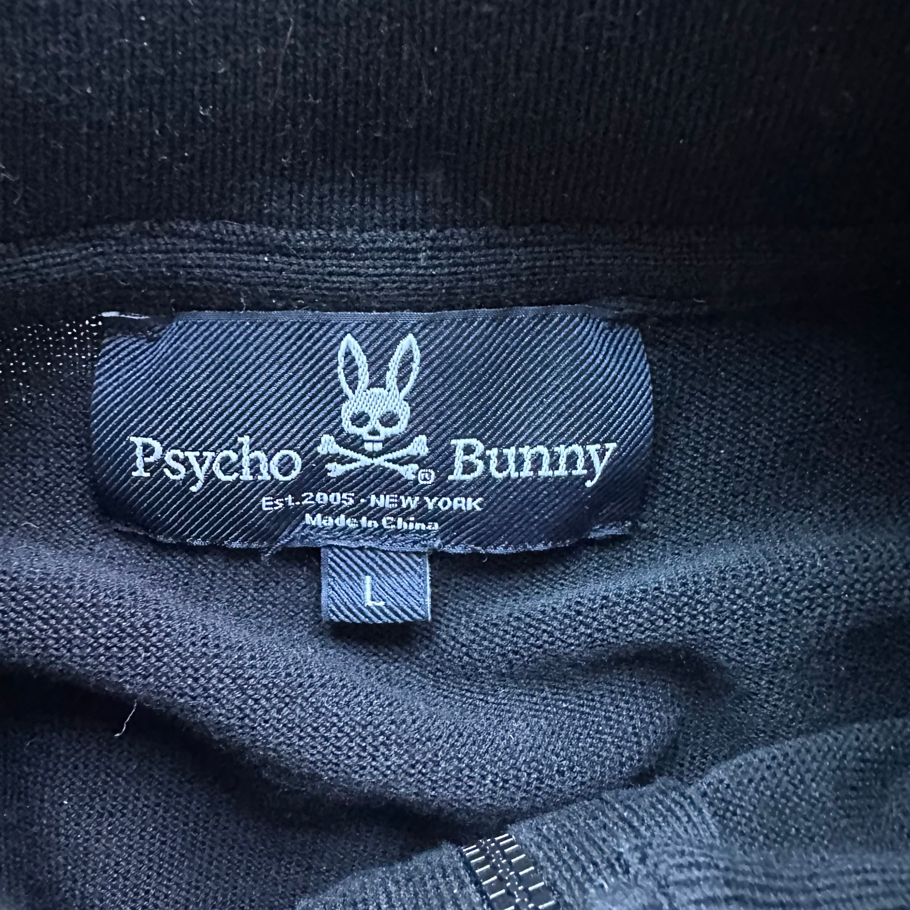 L Psycho Bunny Cardigan